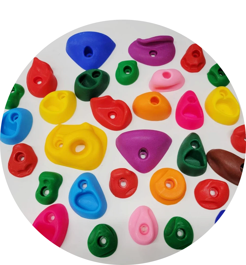 ボルダリング ホールドの種類 ベーシックカラフル(プラスチック製)